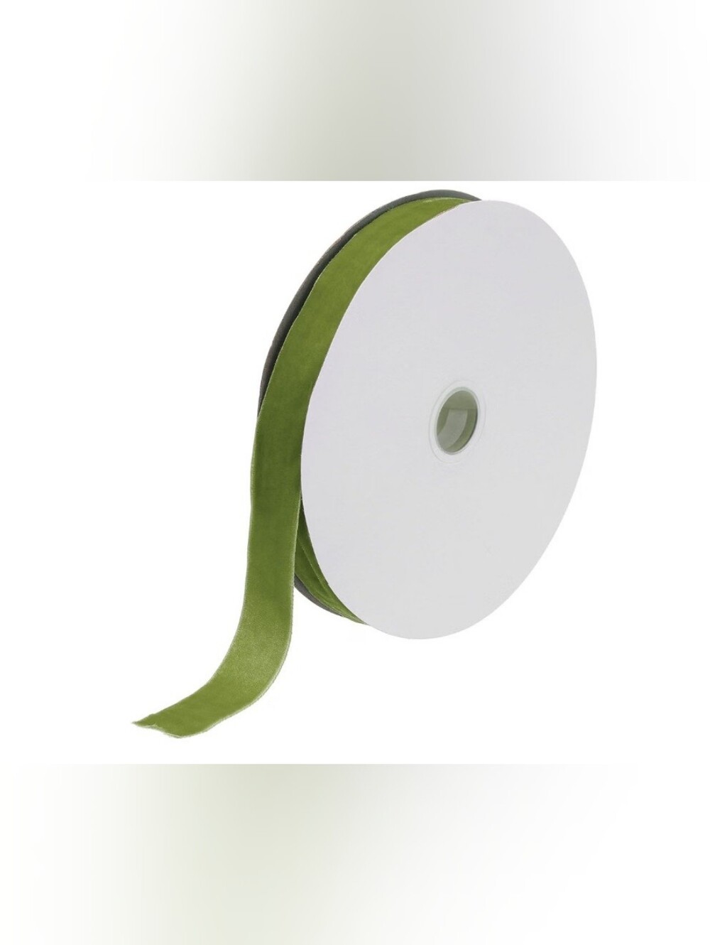Olive Green Velvet Ribbon Roll - 1" By 25 Yards Premium Gift & Craft Ribbon